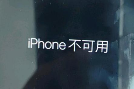 珠山苹果服务网点分享锁屏界面显示“iPhone 不可用”如何解决 